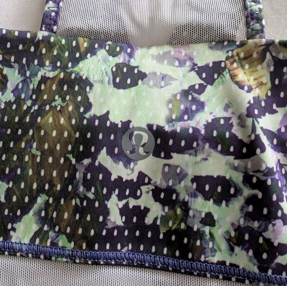 Lululemon Running In The City Tank Size 4 Floral Multi - Picture 4 of 6